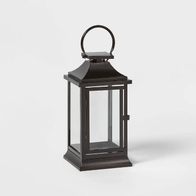 12" Decorative Metal Lantern Black - Wondershop™