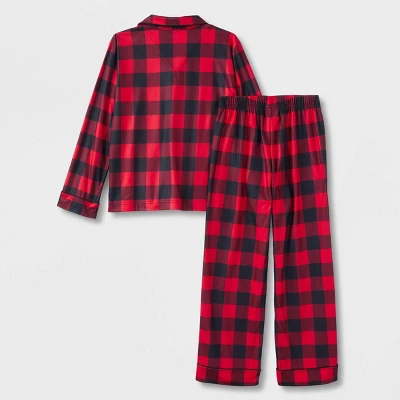 Kids' Buffalo Check Matching Family Pajama Set - Wondershop™ Red - Image 2