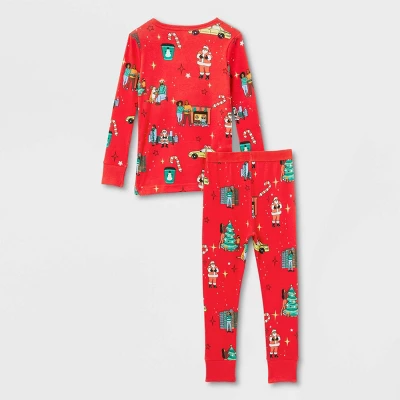 Toddler Holiday City Matching Family Pajama Set - Wondershop™ With Frances Marina Smith Red - Image 2