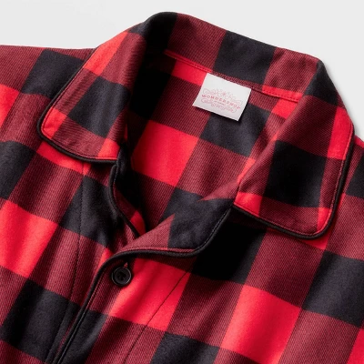 Kids' Buffalo Check Matching Family Pajama Set - Wondershop™ Red - Image 3