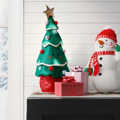 20" Battery Operated Animated Plush Dancing Christmas Tree Sculpture - Wondershop™ Green