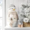 Fabric Snowman Figurine With Stocking - Wondershop™ White