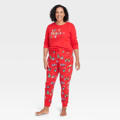 Women's Holiday City Matching Family Pajama Set - Wondershop™ With Frances Marina Smith Red - Image 3
