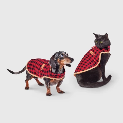 Snow Shoe Lodge Buffalo Plaid Cat And Dog Puffer Vest - Wondershop™ - Image 5