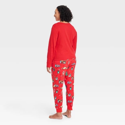 Women's Holiday City Matching Family Pajama Set - Wondershop™ With Frances Marina Smith Red