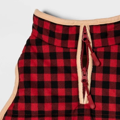 Snow Shoe Lodge Buffalo Plaid Cat And Dog Puffer Vest - Wondershop™ - Image 4