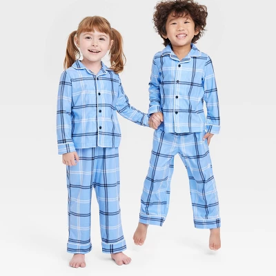 Toddler Plaid Matching Family Pajama Set - Wondershop™ Blue - Image 4