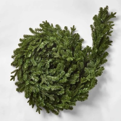 18ft Pre-lit Natural Artificial Christmas Garland Clear Lights - Wondershop™