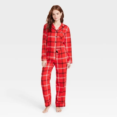 Women's Plaid Flannel Matching Family Pajama Set - Wondershop™ Red - Image 3
