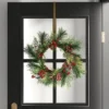 22" Mixed Pine With Red Berries Artificial Christmas Wreath Green - Wondershop™