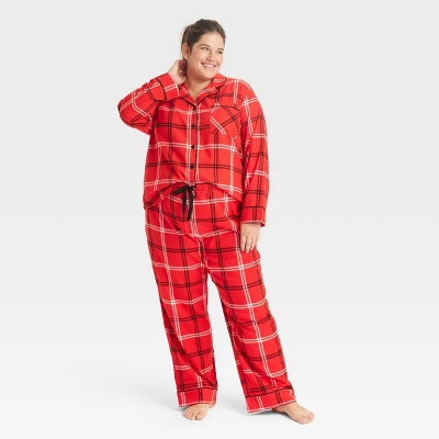 Women's Plaid Flannel Matching Family Pajama Set - Wondershop™ Red - Image 4