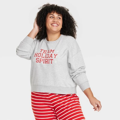 Women's Team Holiday Spirit Matching Family Sweatshirt - Wondershop™ Gray - Image 5