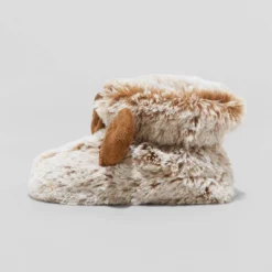 Baby Holiday Red Nose Rudolf Bootie Slippers - Wondershop™ Brown