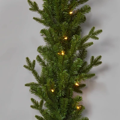 18ft Pre-lit Natural Artificial Christmas Garland Clear Lights - Wondershop™ - Image 2