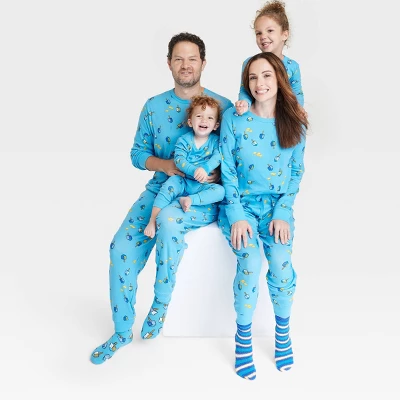 Toddler Hanukkah Matching Family Pajama Set - Wondershop™ Blue - Image 3