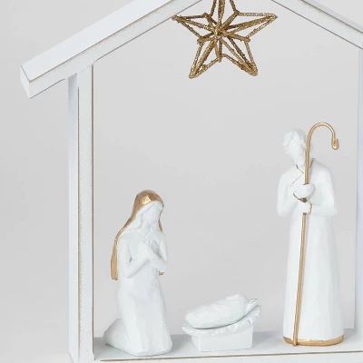 7pc Decorative Nativity Set White - Wondershop™ - Image 2