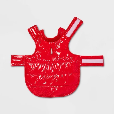 Dog And Cat Puffer - Red - Wondershop™