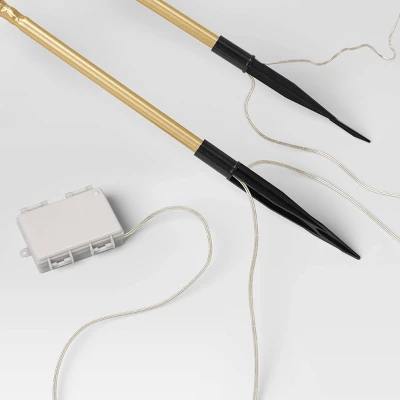 18" LED Gold Starburst Christmas Novelty Sculpture Light Warm White - Wondershop™ - Image 3