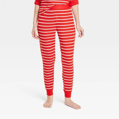 Women's Striped Matching Family Thermal Pajama Pants - Wondershop™ Red - Image 4