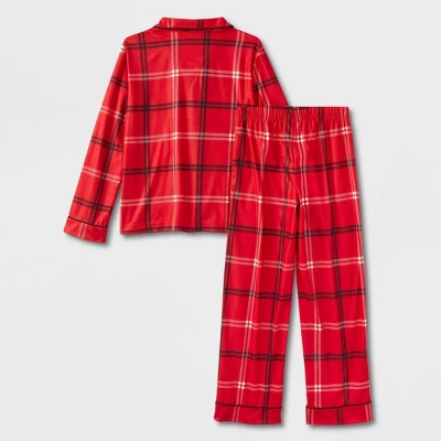 Kids' Plaid Matching Family Pajama Set - Wondershop™ Red - Image 2