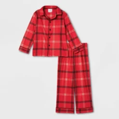 Toddler Plaid Matching Family Pajama Set - Wondershop™ Red
